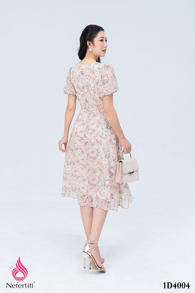 1D4004 - ĐẦM ROSSY HỌA TIẾT