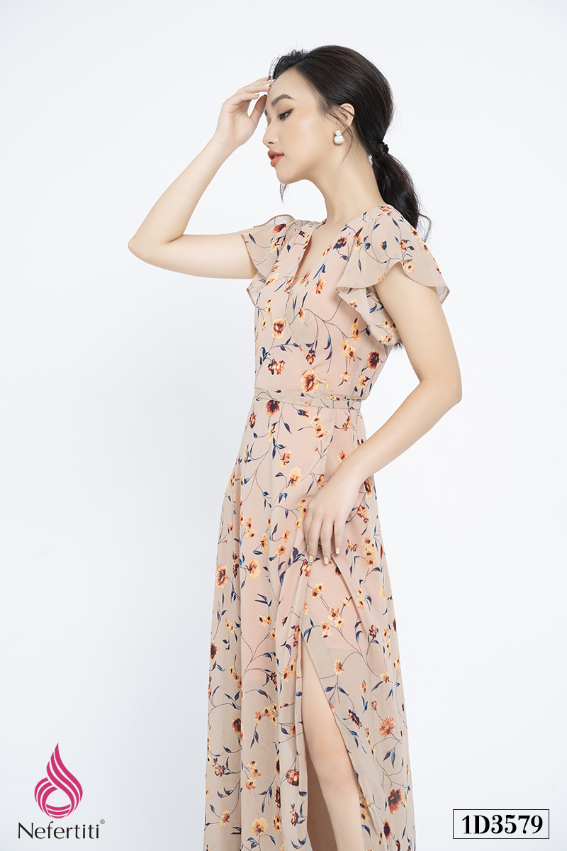 1D3579 - ĐẦM MAXI HỌA TIẾT