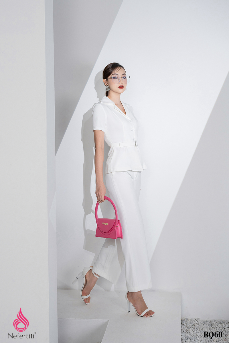 2BQ60 - SET ÁO SƠ MI + QUẦN ÂU ỐNG SUÔNG