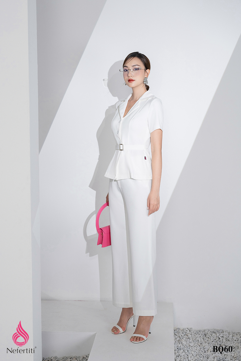 2BQ60 - SET ÁO SƠ MI + QUẦN ÂU ỐNG SUÔNG