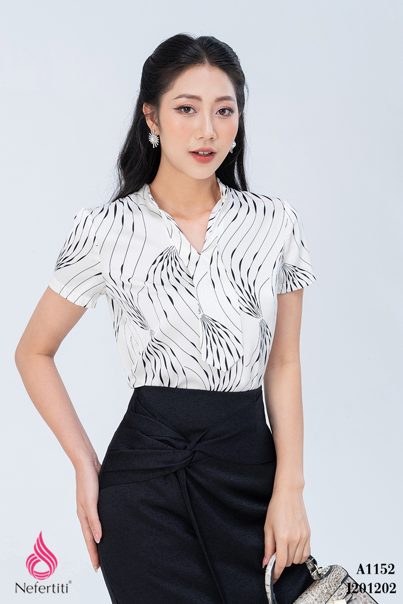 1A1152 - ÁO SƠ MI HỌA TIẾT