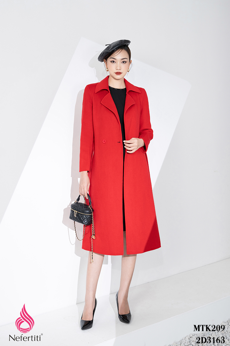 3MTK209 - MĂNG TÔ DẠ LÔNG CỪU CỔ BẺ