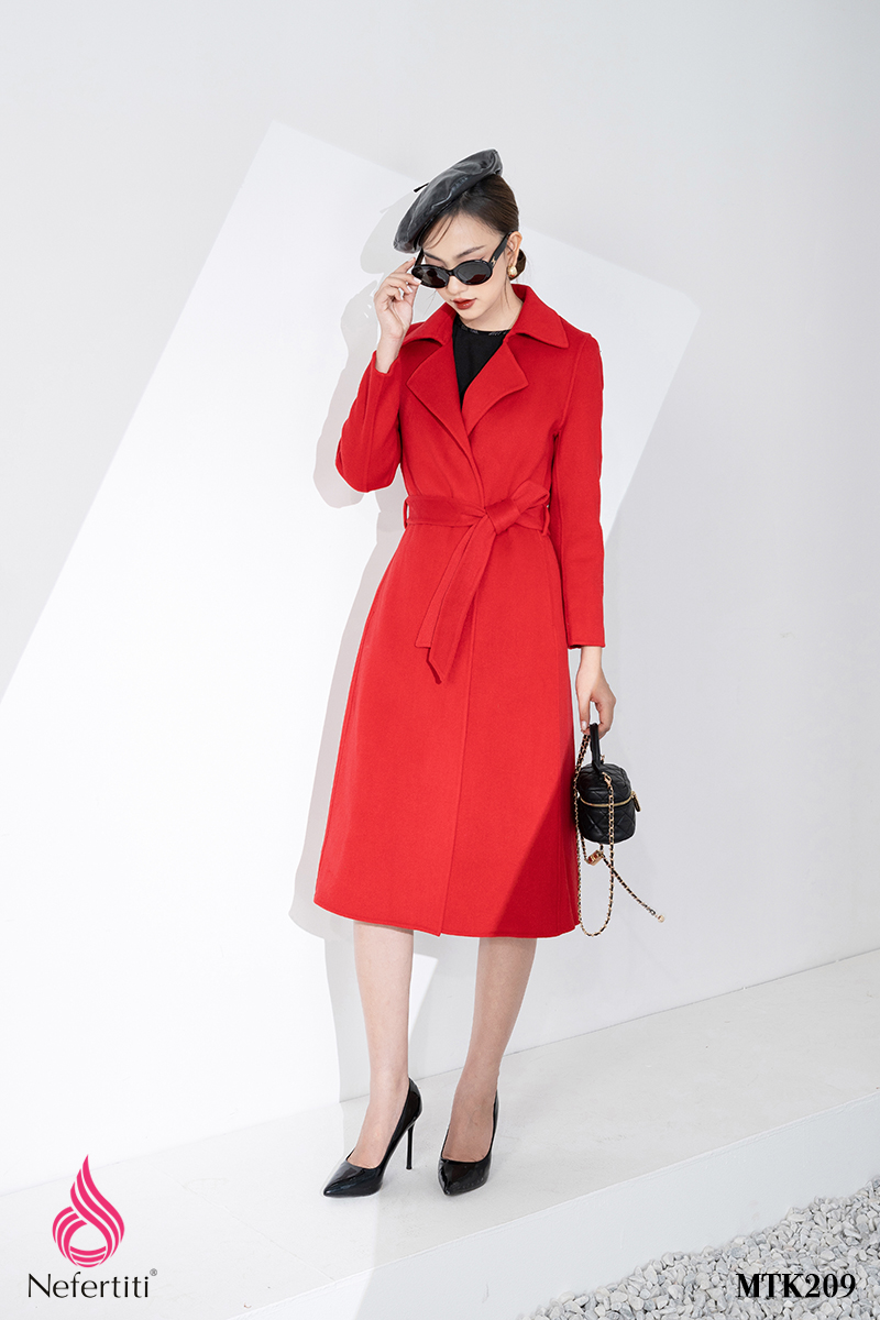 3MTK209 - MĂNG TÔ DẠ LÔNG CỪU CỔ BẺ