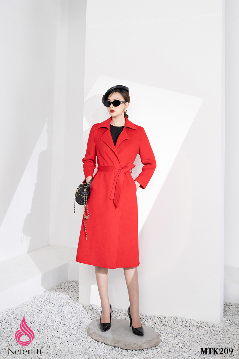 3MTK209 - MĂNG TÔ DẠ LÔNG CỪU CỔ BẺ