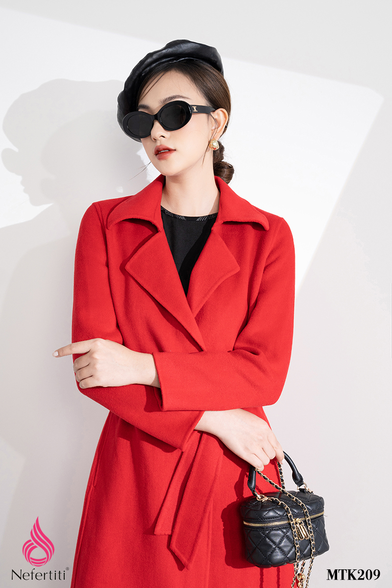 3MTK209 - MĂNG TÔ DẠ LÔNG CỪU CỔ BẺ