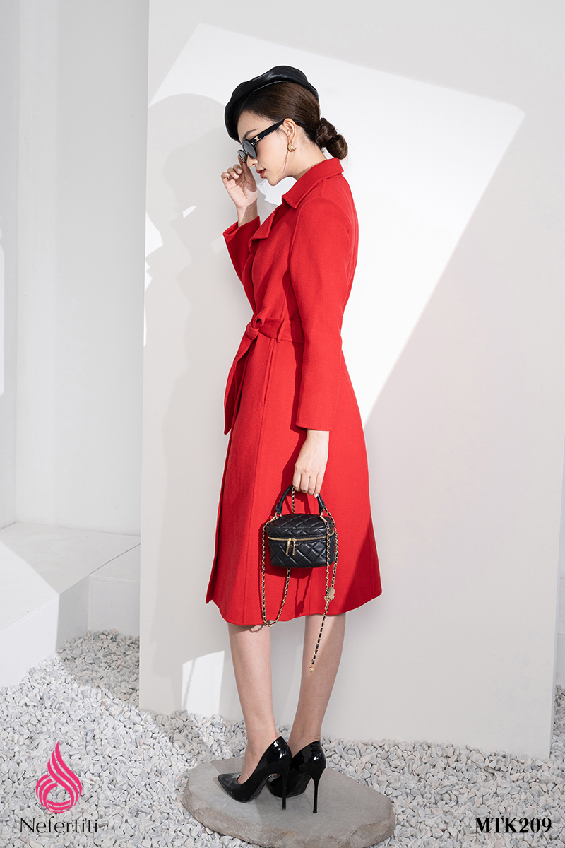 3MTK209 - MĂNG TÔ DẠ LÔNG CỪU CỔ BẺ