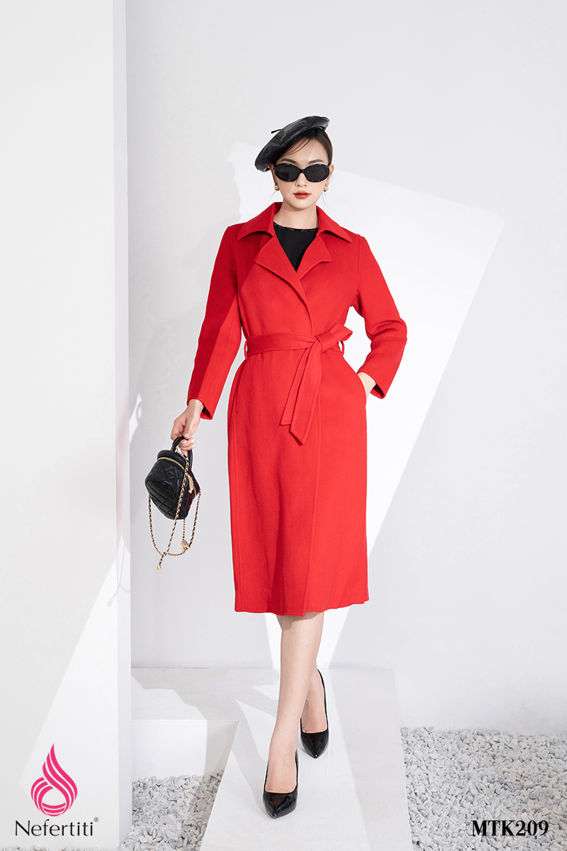 3MTK209 - MĂNG TÔ DẠ LÔNG CỪU CỔ BẺ