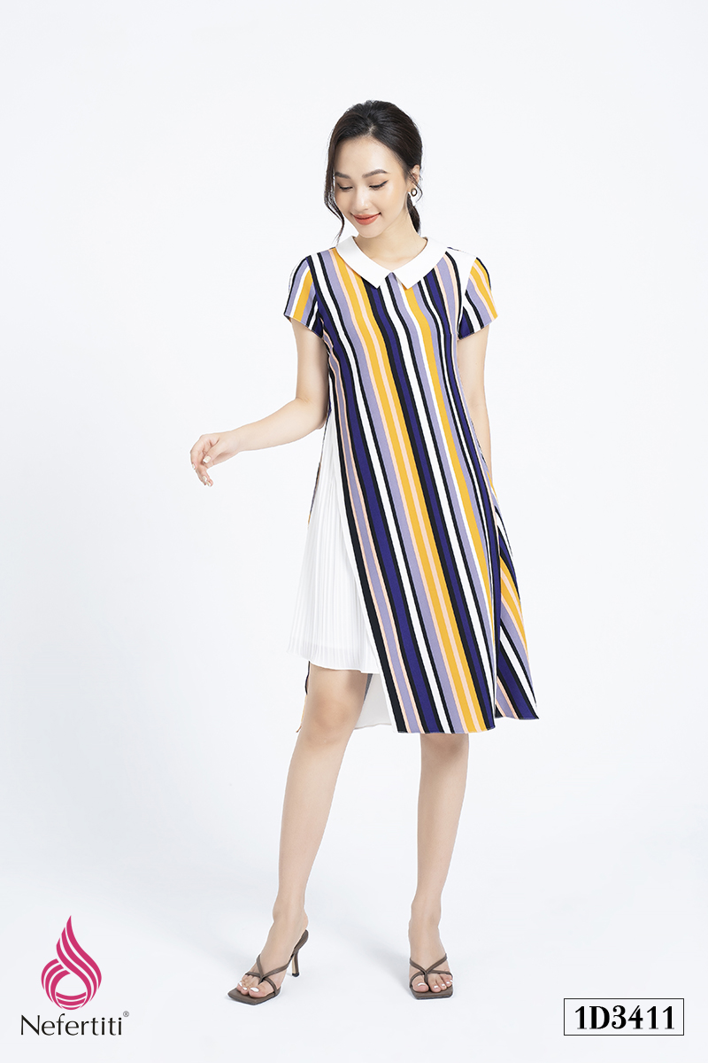 1D3411 - ĐẦM HỌA TIẾT KẺ