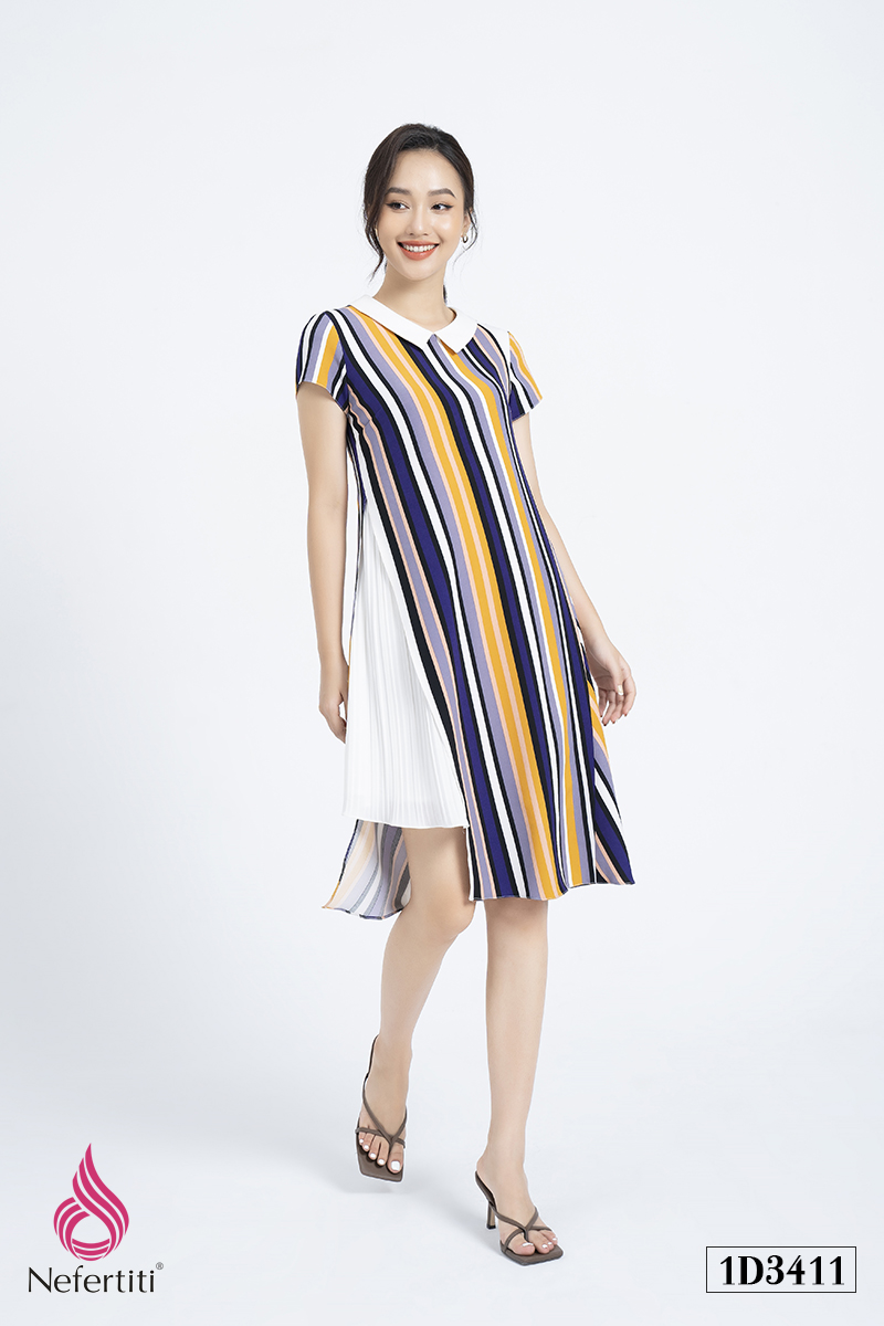 1D3411 - ĐẦM HỌA TIẾT KẺ