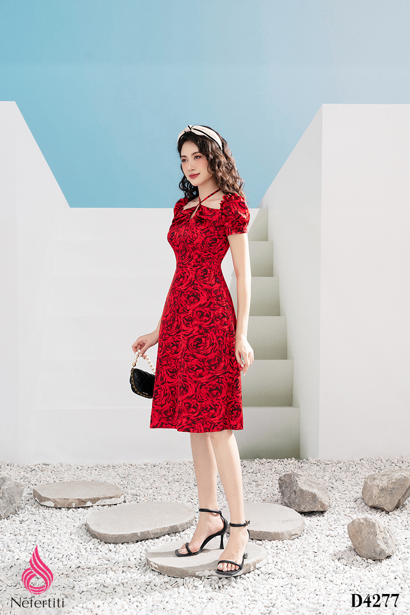 1D4277 - ĐẦM LỤA CỔ YẾM