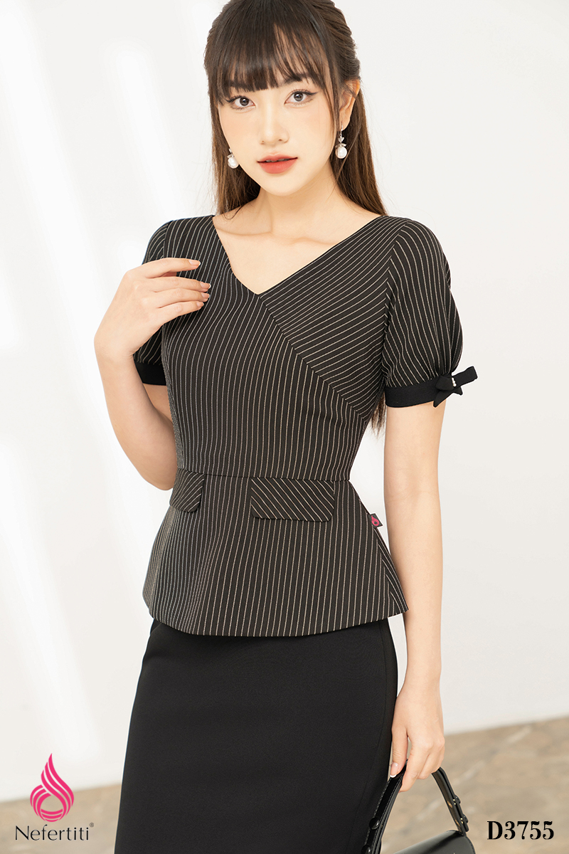 3D3755 - ĐẦM PHỐI VẢI DÁNG ÔM