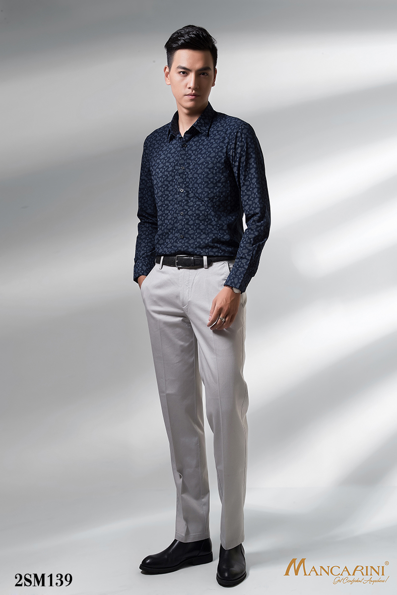 2SM139 - SƠ MI NAM DÀI TAY