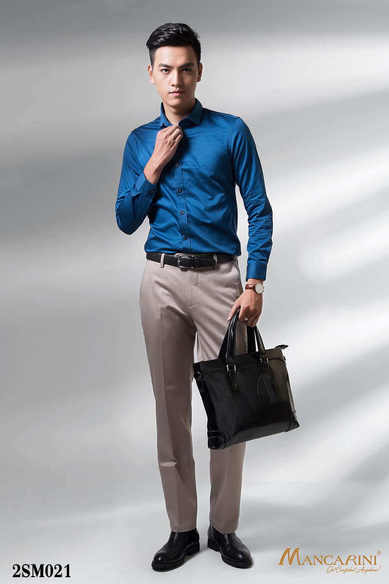 2SM021 - SƠ MI NAM DÀI TAY