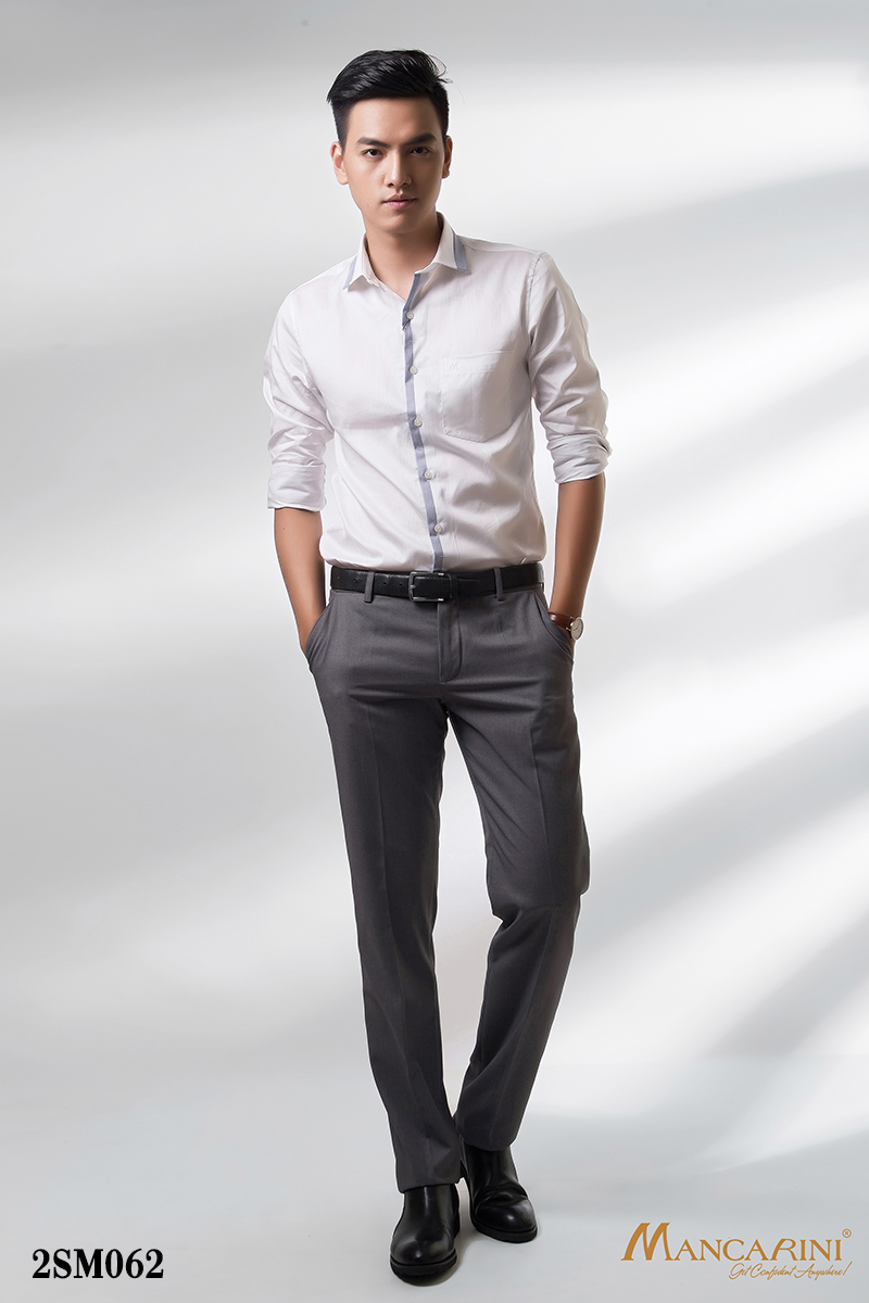 2SM062 - SƠ MI NAM PHỐI KẺ