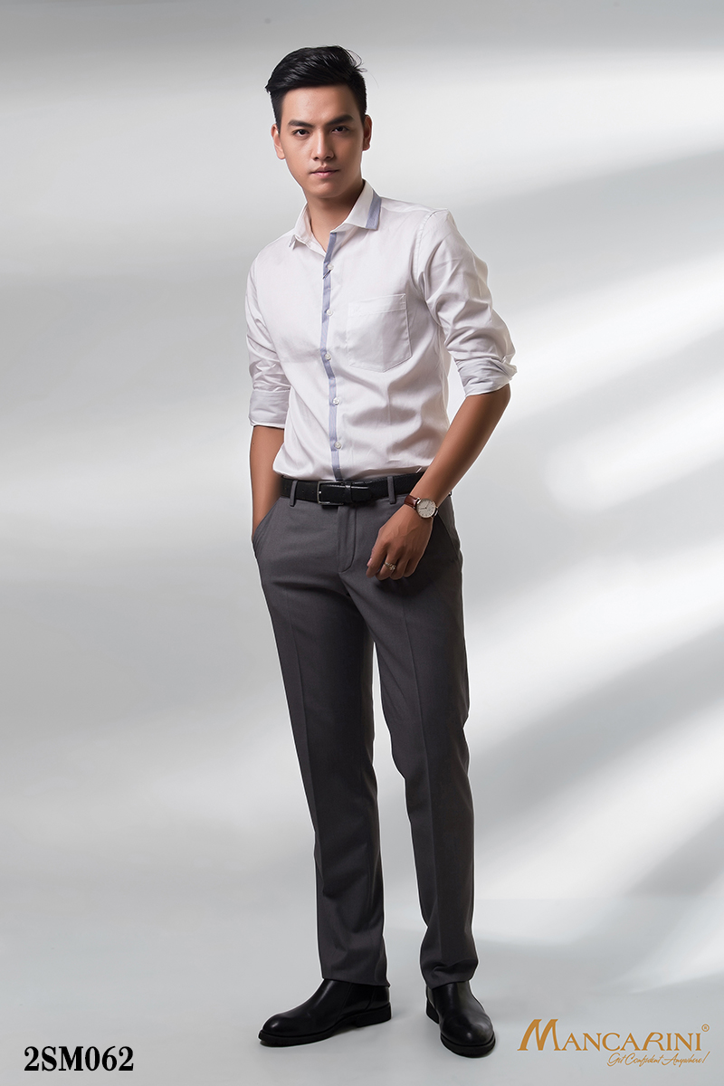 2SM062 - SƠ MI NAM PHỐI KẺ