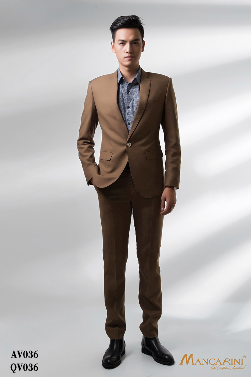 AV036 - ÁO VEST NÂU