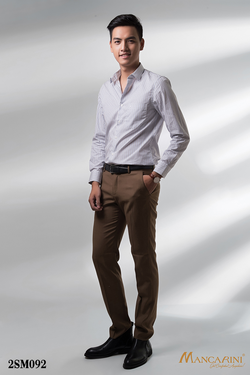 2SM092 - SƠ MI KẺ SỌC