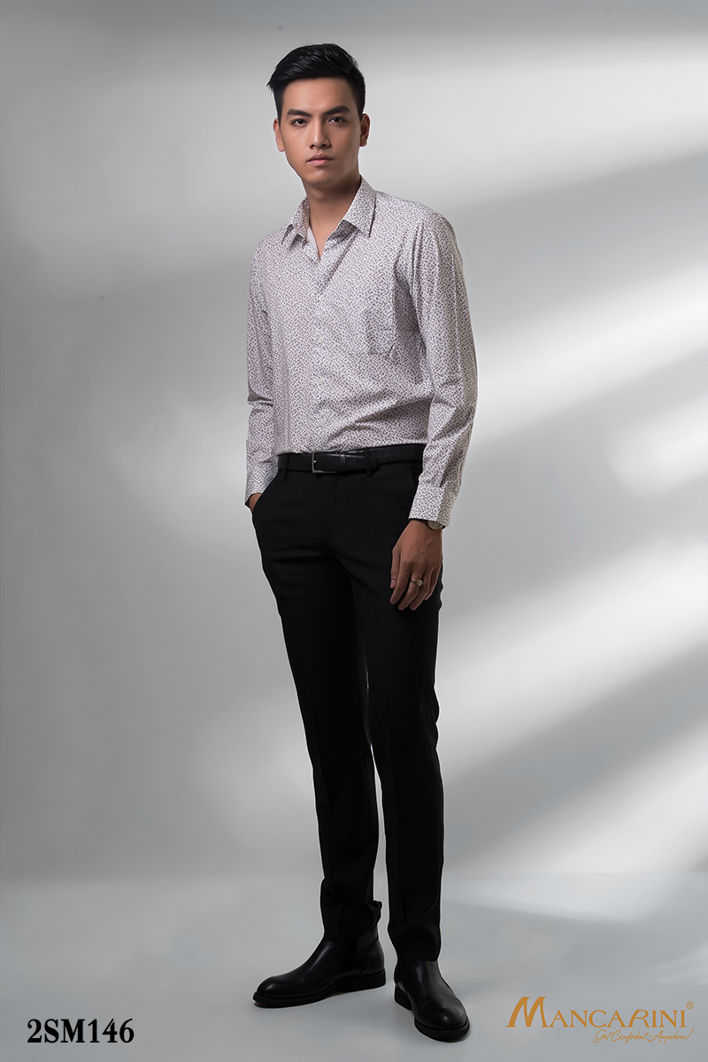 2SM146 - SƠ MI HỌA TIẾT