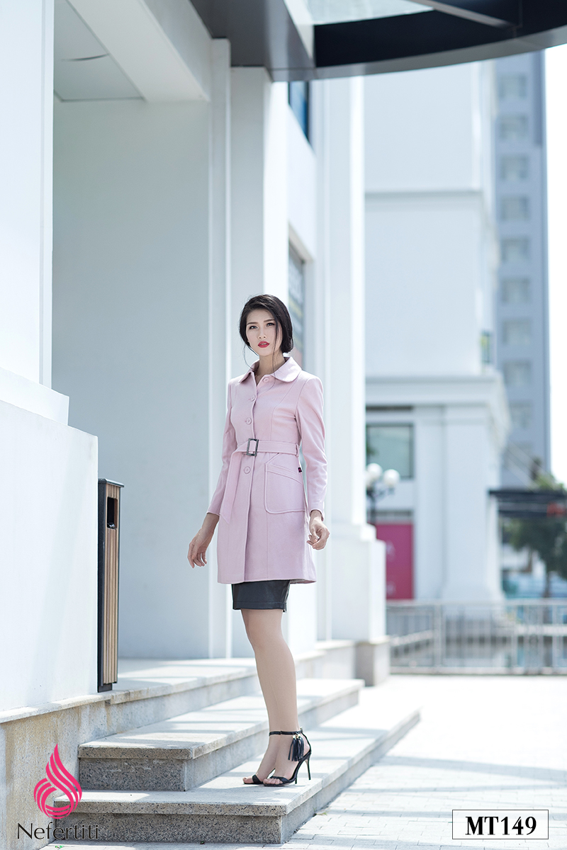 3MT149 - ÁO MĂNG TÔ HỒNG