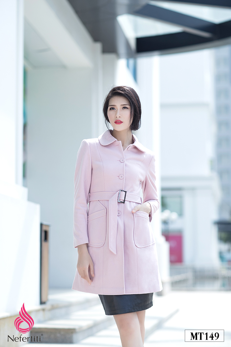 3MT149 - ÁO MĂNG TÔ HỒNG