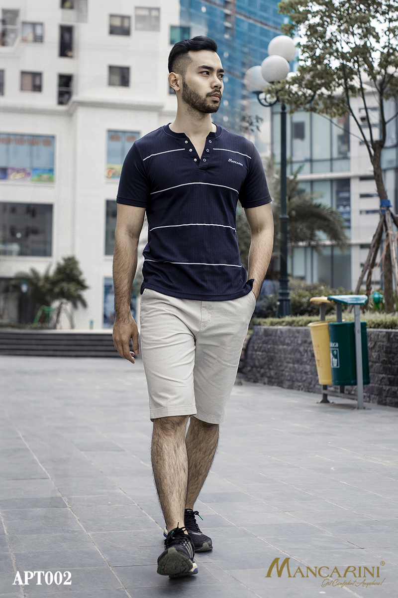 1APT - ÁO PHÔNG KẺ NGANG