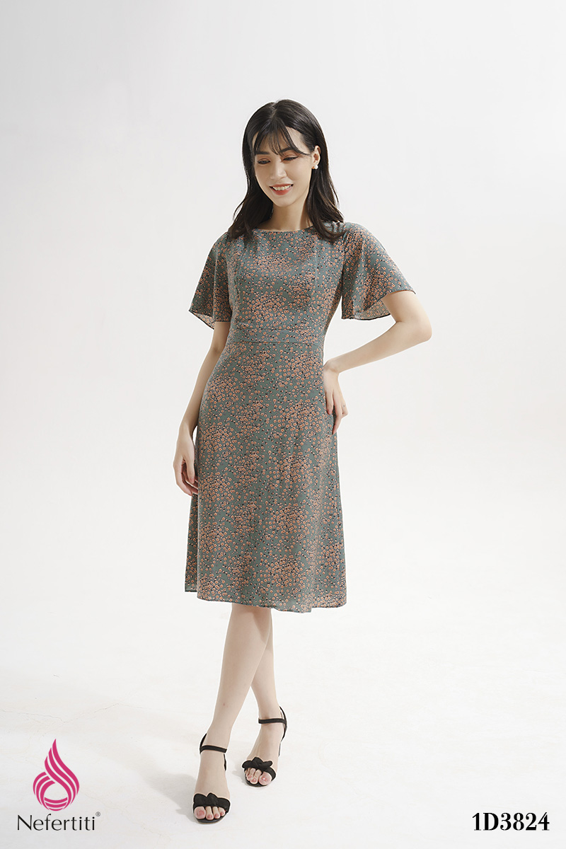 1D3824 - ĐẦM HOA NHÍ DÁNG A