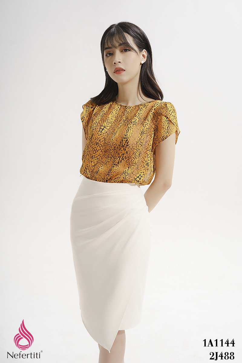 1A1144 - ÁO CÁCH ĐIỆU NGẮN TAY TRẺ TRUNG