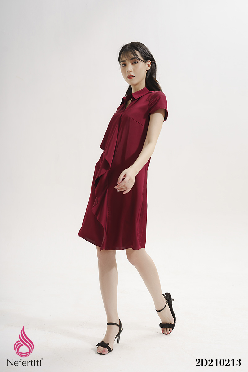 2D210213 - ĐẦM LỤA ĐỎ BÈO RỦ CÁCH ĐIỆU