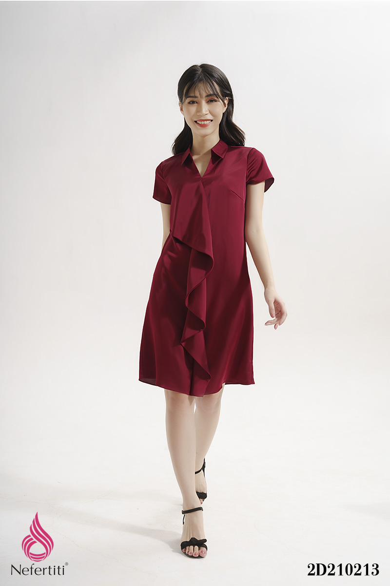2D210213 - ĐẦM LỤA ĐỎ BÈO RỦ CÁCH ĐIỆU