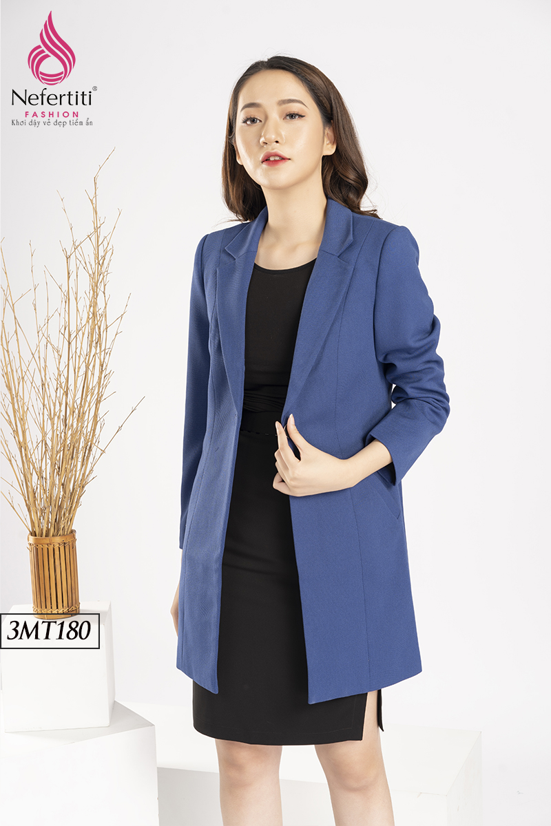 3MT180 - MĂNG TÔ DÁNG DÀI 1 CÚC