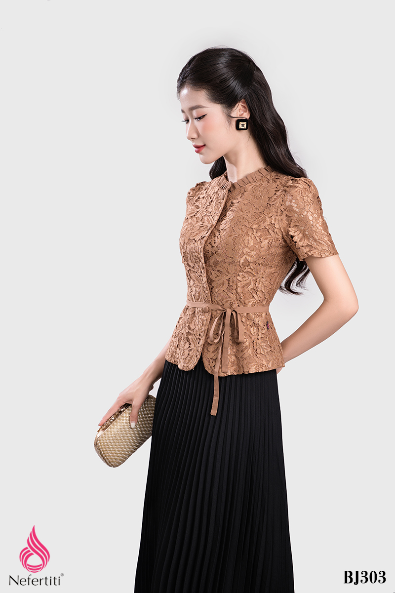 1BJ303 - SET ÁO + CHÂN VÁY THANH LỊCH