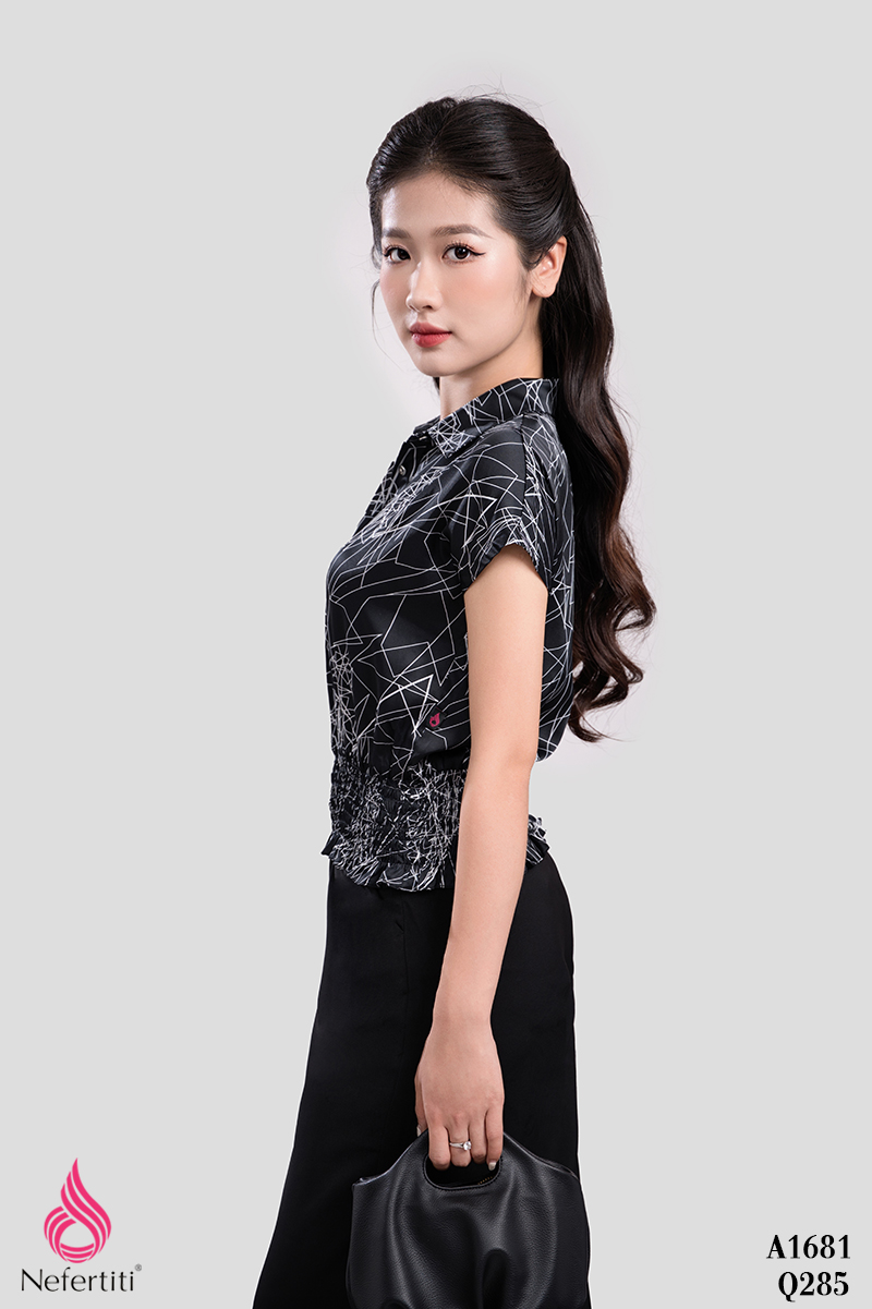 2Q285 - QUẦN ÂU ĐEN DÁNG SUÔNG