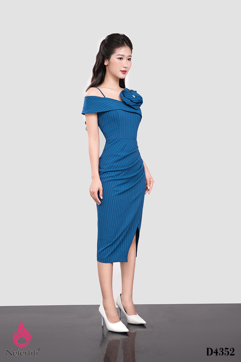 1D4352 - ĐẦM TRỄ VAI DÁNG ÔM