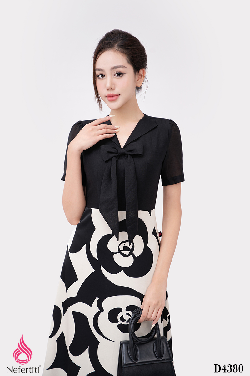 1D4380 - ĐẦM XÒE PHỐI HỌA TIẾT