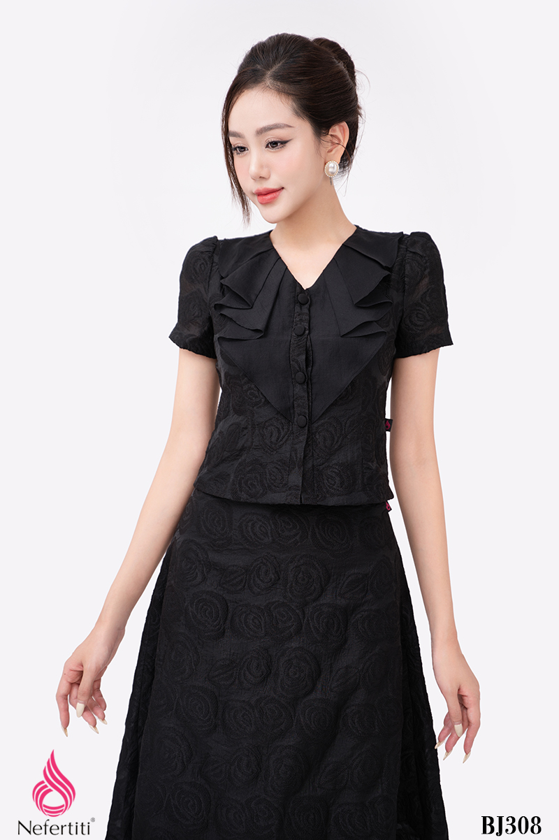 2BJ308 - SET ÁO + CHÂN VÁY DÁNG A ĐIỆU ĐÀ