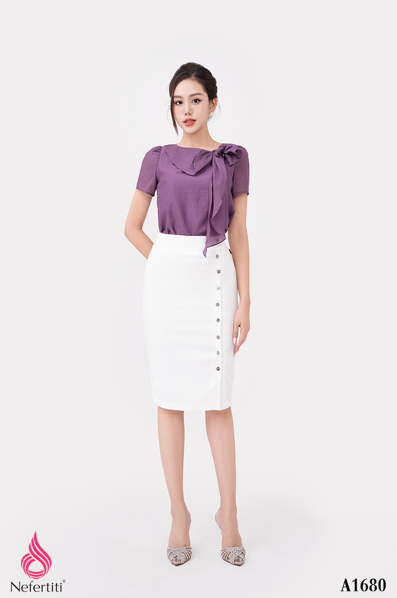 1A1680 - SƠ MI ĐÍNH NƠ SANG CHẢNH