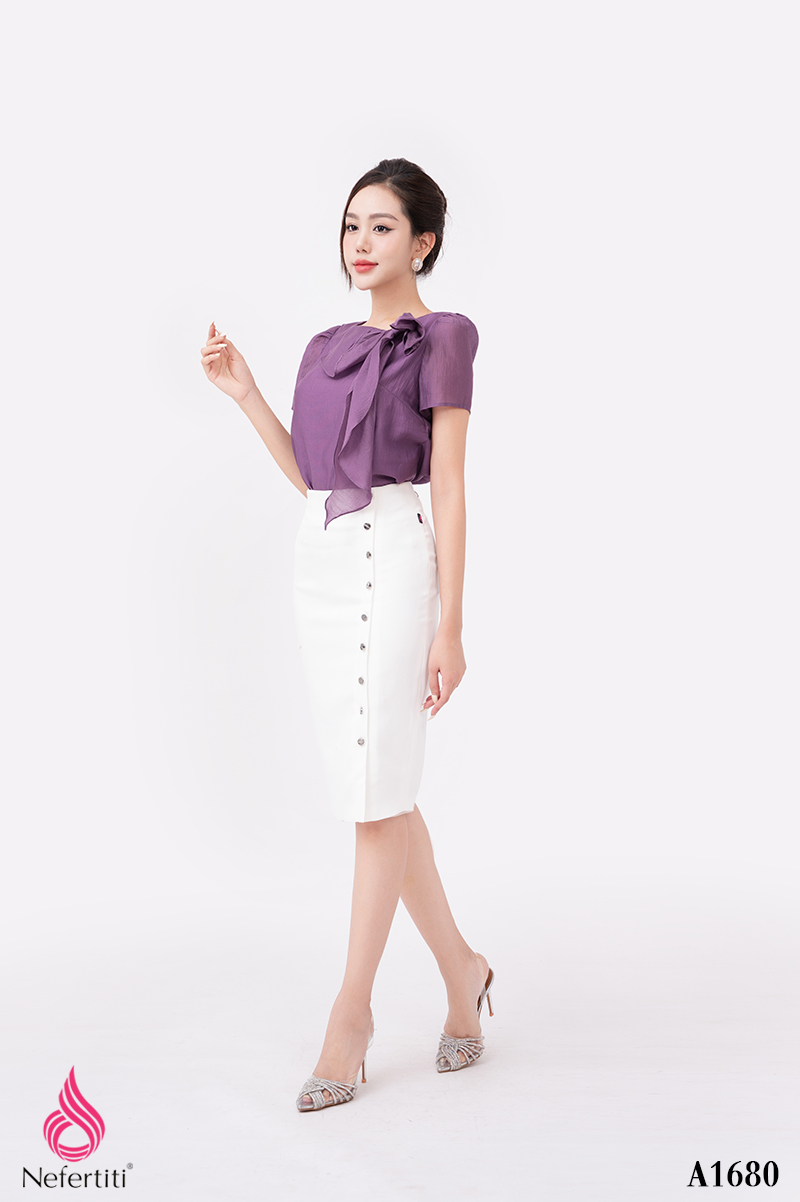 1A1680 - SƠ MI ĐÍNH NƠ SANG CHẢNH