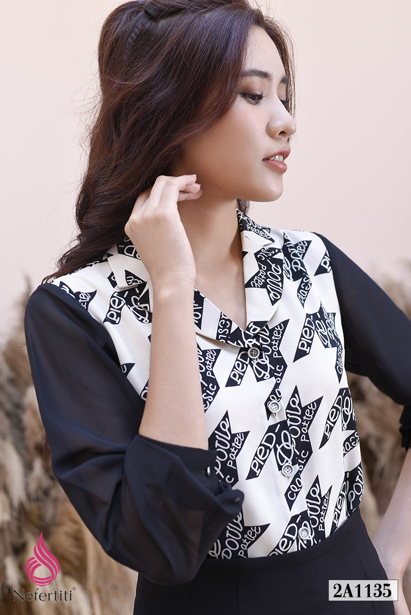 2A1135 - SƠ MI HỌA TIẾT