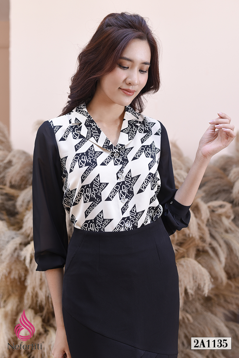 2A1135 - SƠ MI HỌA TIẾT