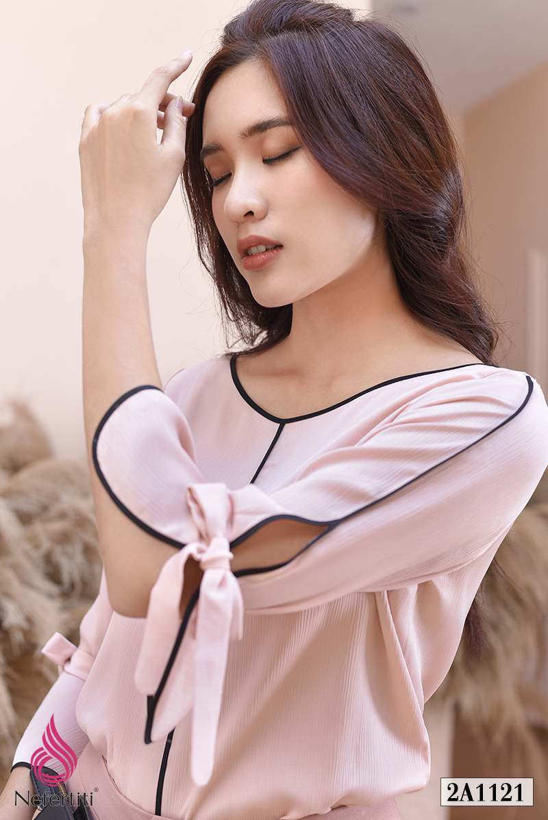 1A1121 - SƠ MI LỤA CÁCH ĐIỆU