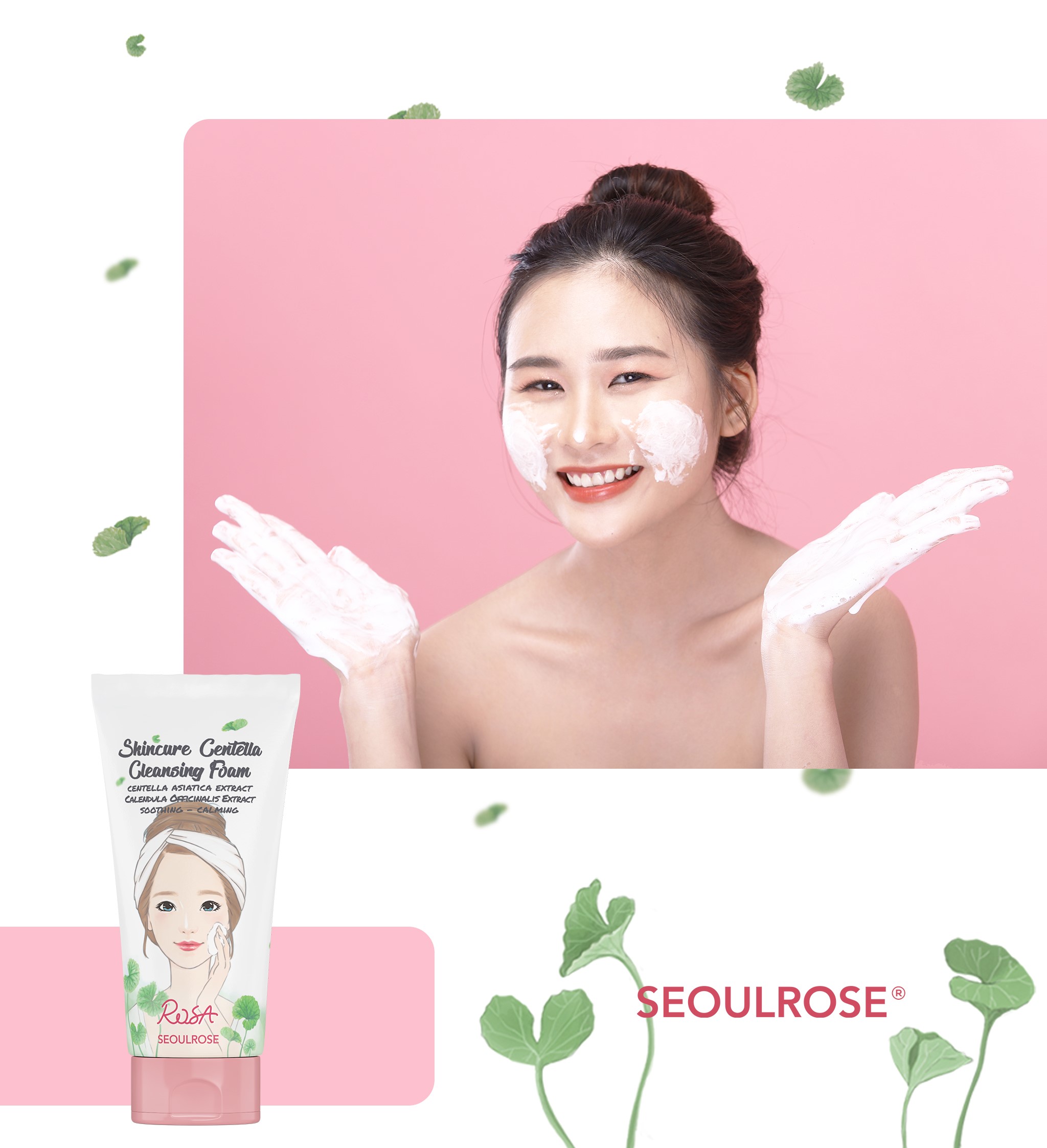 Sữa rửa mặt Rosa Skincure Centella Cleansing Foam