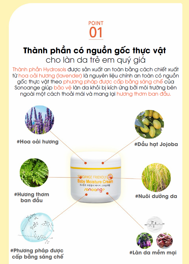 Kem Dưỡng Da Friendly Baby Moisture Cream An Toàn Cho Trẻ Em