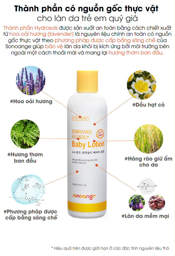 Sữa Dưỡng Ẩm Cho Bé Friendly Baby Lotion 250ml chiết xuất từ thực vật 100% thuần chay