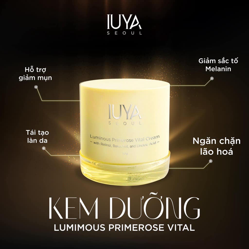 Kem dưỡng trắng tái tạo da IUYA 50ml, xuất xứ Hàn Quốc