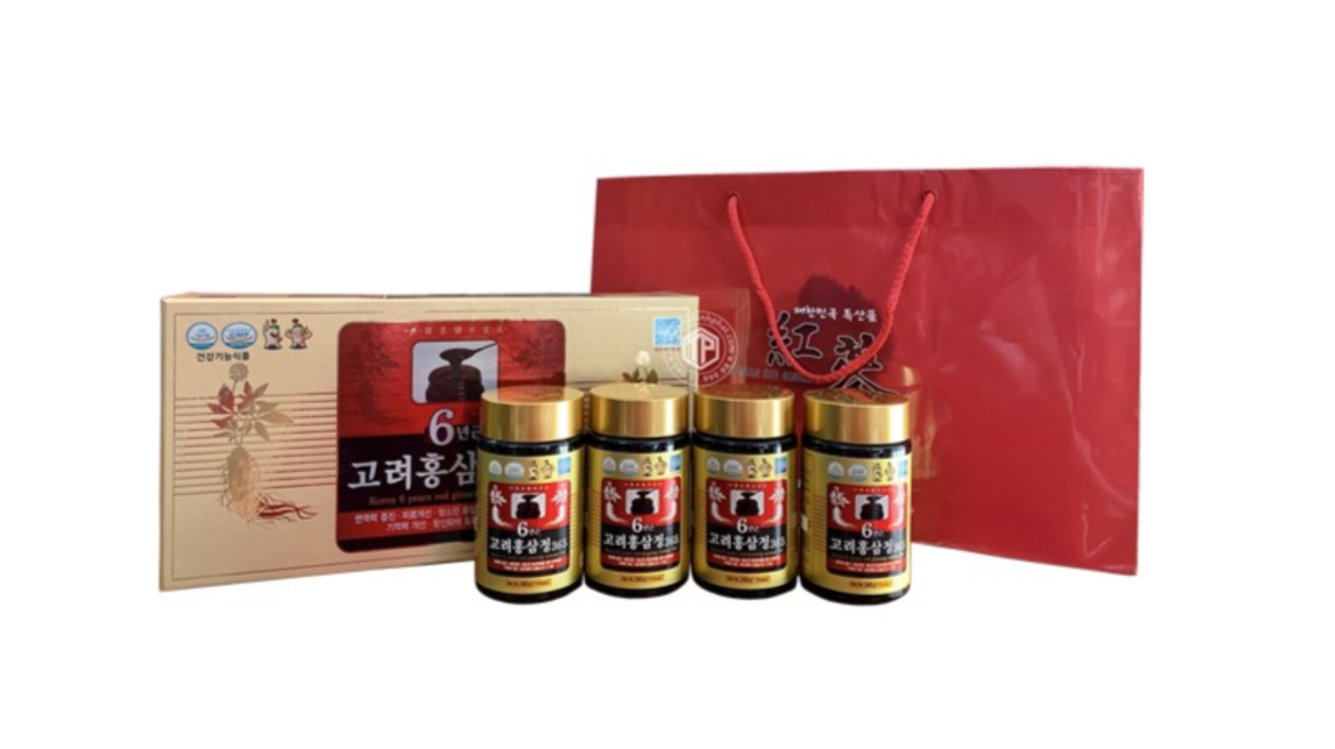 Cao Hồng Sâm 365 Hàn Quốc (Hộp 4 Lọ x 240g) 대한홍삼 고려홍삼정365