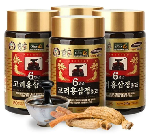 Cao Hồng Sâm 365 Hàn Quốc (Hộp 4 Lọ x 240g) 대한홍삼 고려홍삼정365