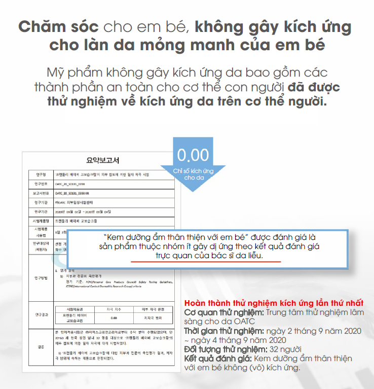 Kem Dưỡng Da Friendly Baby Moisture Cream An Toàn Cho Trẻ Em