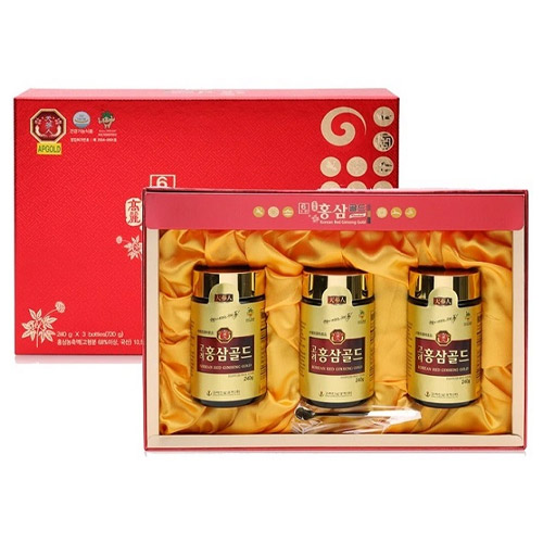 Cao hồng sâm Bio Science  của Hàn Quốc, Hộp 3 lọ x 240g, 고려인삼과학