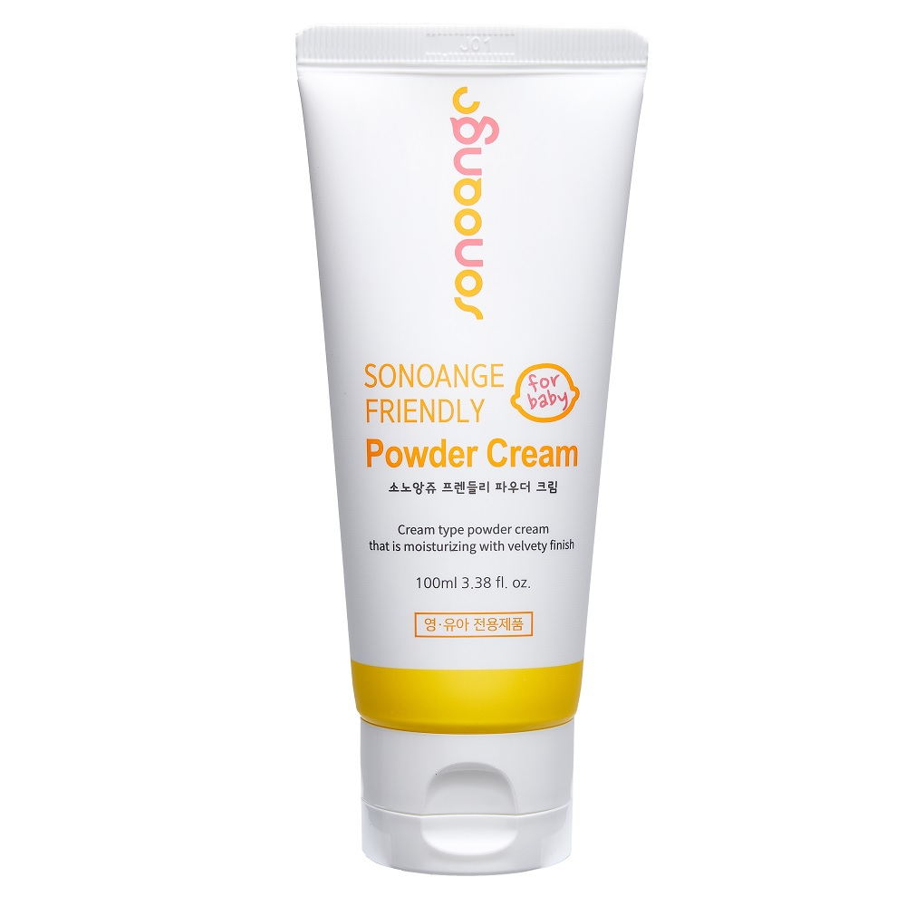Phấn Em Bé Dạng Kem FRIENDLY BABY POWDER CREAM 100ml Làm dịu, cấp ẩm và Bảo vệ da