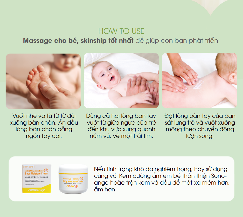 Dầu mát xa dưỡng ẩm cho mẹ và bé FRIENDLY BABY OIL 150ml